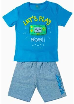 Conj. Camiseta Malha c/ Bermuda Moletinho Didiplay